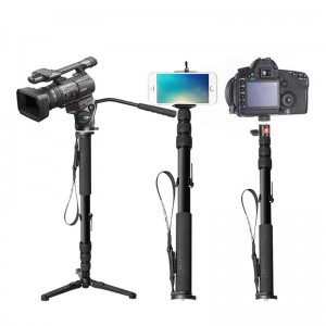 KINGJOY 노키아를위한 4 섹션 및 전화 모노 포드가있는 확장 가능한 셀카 스틱 카메라 모노 포드
